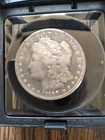 1890 cc Morgan Silver Dollar In Nice Display Case!