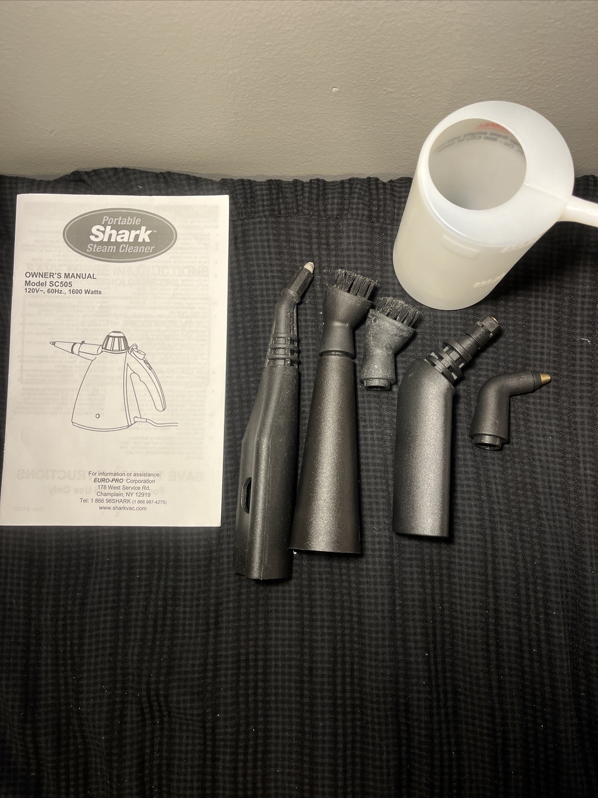 Shark Portable Steam Cleaner, SC505, W/manual, Attachments & Box, TESTED eBay