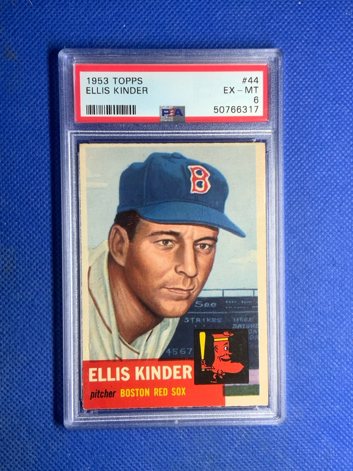 1953 Topps #44 - Ellis Kinder PSA 6 - Set Break