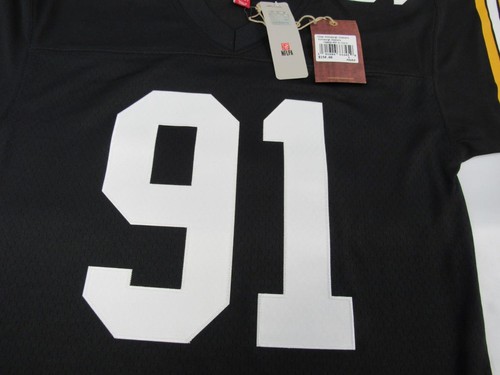 1993 Kevin Greene #91 Pittsburgh Steelers Sizes Mitchell & Ness Jersey $150 - Picture 5 of 23