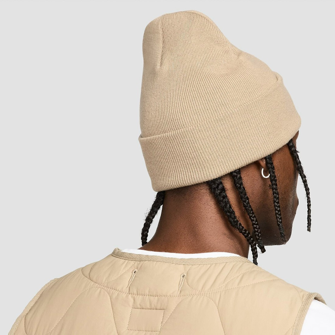 Nike Sportswear Peak Futura Beanie Taupe Beige Brown One Size