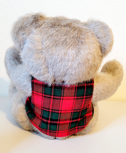 Vintage Applause Grandpa Teddy Bear Red Vest Glasses Jointed Stuffed Plush 16" - Picture 4 of 5