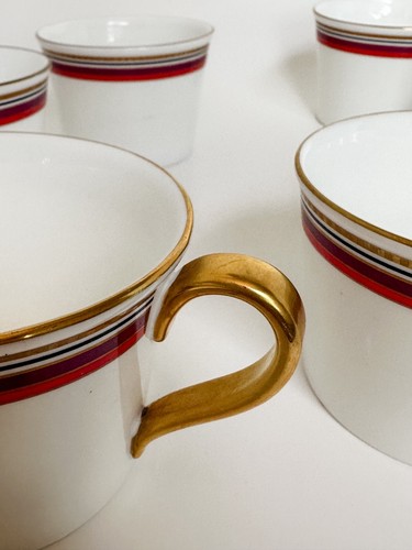 Marc Jacob's Waterford David Teetassen Menge 6 Weißgold Rot - Bild 9 von 13