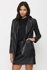 STYLISH New Women's Black Blazer 100 Pure Sheepskin Causal Slim Fit Coat Blazer