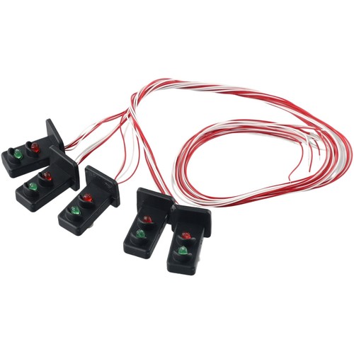 5 Pack Dwarf Signals for Model Train Layout 20mm OO HO Scale with 2 Aspects - Picture 21 of 24
