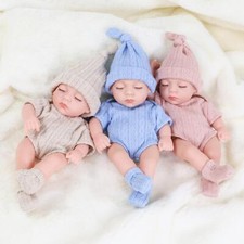 20 cm Mini Silikon Reborn Baby Puppe Wasserdicht Vinyl Bebe Geschenk für Mädchen