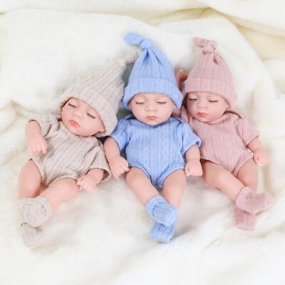 20 cm Mini Silikon Reborn Baby Puppe Wasserdicht Vinyl Bebe Geschenk für Mädchen