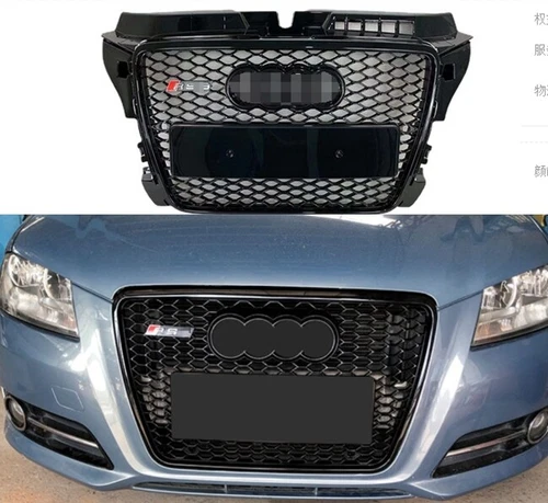 Parrilla de parachoques delantero Henycomb para AUDI A3 RS3 S3 2008 2009 2010 2011 2012 - Imagen 1 de 4