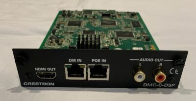 CRESTRON DMC-C-DSP DIGITAL MEDIA 8G INPUT CARD DM SWITCHER