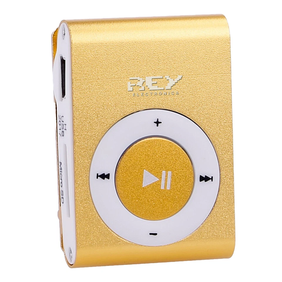 Reproductor MP3 CLIP Compatible con MicroSD de hasta 8 Gb. Color Naranja vr - Imagen 2 de 4