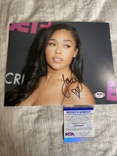 Jordyn Woods signed autographed 8x10 photo model masked singer PSA COA