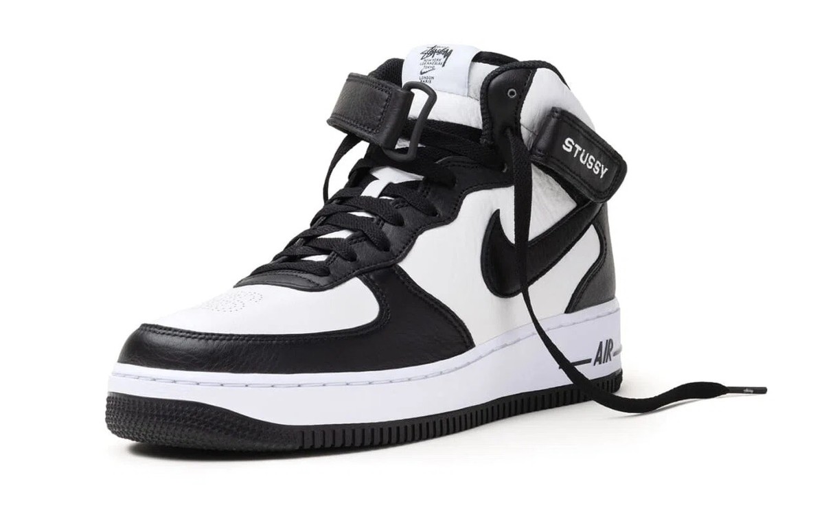 Stussy x Nike Air Force 1 Mid Grey Black Size 12 DJ7840-002 Stussy x Nike Air Force 1 Mid Grey Black Size 12 DJ7840-002