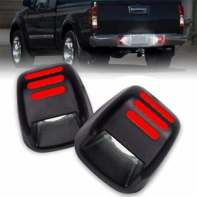 2X Feux Éclairage plaque d'immatriculation LED Pour Nissan Navara D40 2004-2018