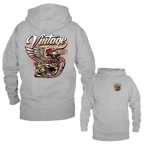 Legendary Machine Bikers Vintage Clásico Personalizado Motocicleta Gráfico Sudadera con Capucha - Imagen 6 de 10