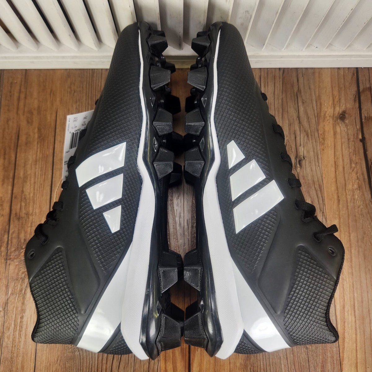 NEW Adizero Impact.2 Molded Football Cleats Mid IF5102 Men\'s size  11‎ Adidas Adizero Impact.2 Mid Mens Sz 11 Black White Football  main image 2