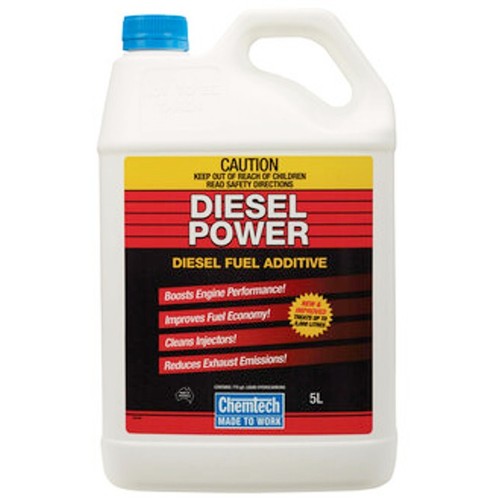 Chemtech Diesel Power Fuel Additive 5L Cleans Fuel Systems Boosts