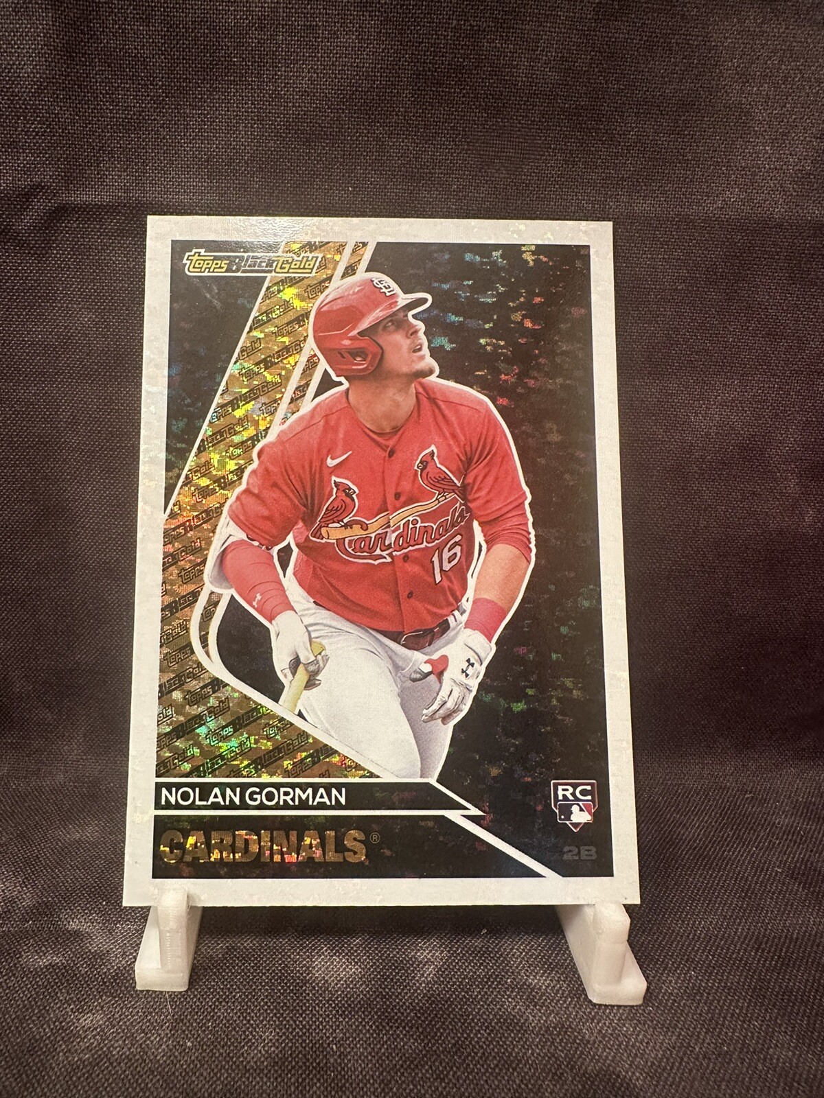 2023 Topps Update Series Nolan Gorman Black Gold Insert #BG-30 Rookie RC