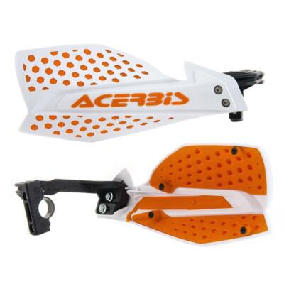 Acerbis X-Ultimate MX Lenkergriff-Schutz Set Weiß Orange Für Beta RR RX Xtrainer