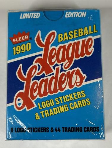 1990 Fleer League Leaders Sealed Set Baseball Limited Edition Griffey Jr, Bo +++