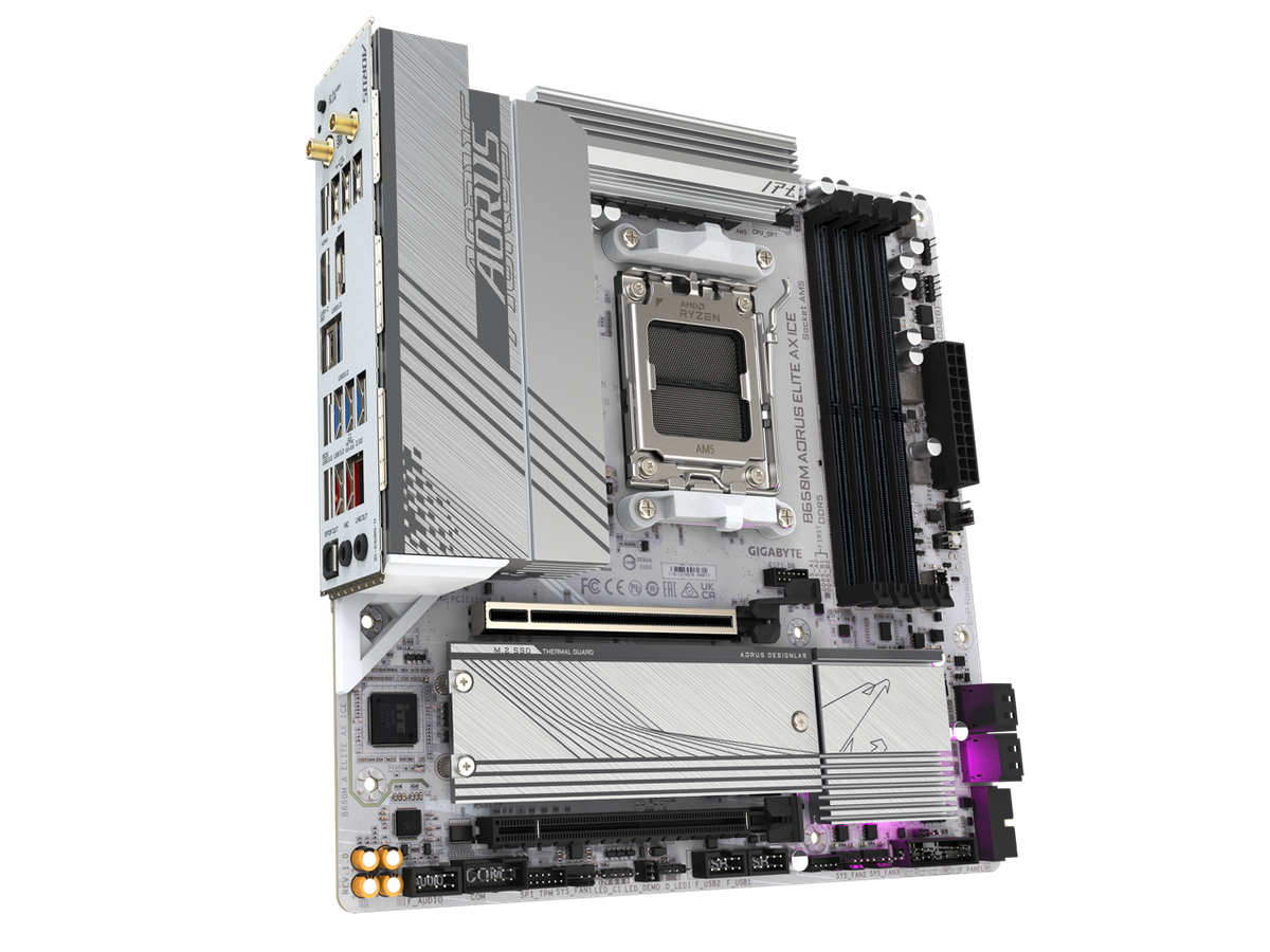GIGABYTE B650M AORUS ELITE AX ICE AM5 LGA 1718 AMD B650 M-ATX