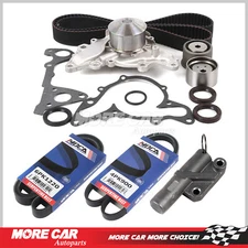 Timing Belt Serpentine Belt Water Pump for 99-05 Mitsubishi Eclipse Galant 3.0L 