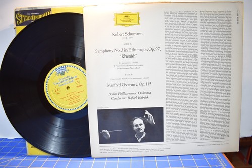 Kubelik Schumann Symphony “Rhenish” Manfred Overture LP Deutsche Gram Mono - Imagen 2 de 2