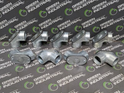 NEW Lot of 9 Appleton FFL75 Malleable Iron Pulling Elbows 3/4''
