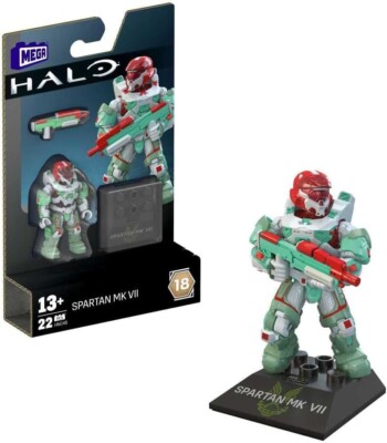 Mega - Halo Heroes Series 18 Mini Figure Spartan MK VII (BBHNC46