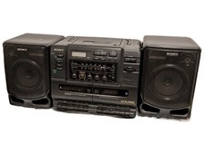 SONY CFD-550 Stereo Boombox CD Player AM/FM Radio Dual Cassette Player Recorder