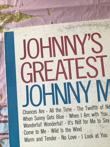 Johnny's Greatest Hits Johnny Mathis vinyl lp - Picture 2 of 6