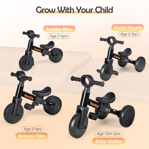 Tricycle for Toddlers 1-3, 4 in 1 Baby Balance Bike 1 2 Year Old Boy Girl Bir... - Picture 2 of 7