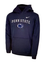 Penn State Nittany Lions NCAA Nike Youth Boys Blue Club Hoodie Medium 10/12 NWT