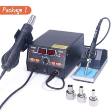 Silverflo 902D-II Soldering Iron Hot Air Gun Rework Soldering Station 750W