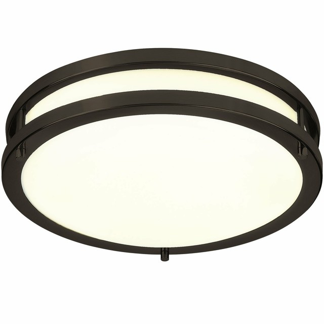 Lb72120 12 Inch Led Flush Mount Ceiling Light Oil Rubbed Bronze