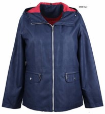 Finesse Ladies Shower-windproof Navy Micro-peach Coat