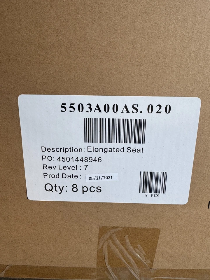 Коробка из 8 удлиненных быстро закрывающихся креплений сиденья унитаза американского стандарта 5503A00AS.020 - Изображение 2 из 4