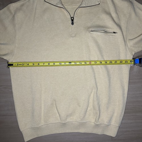 Vintage Pendleton Sweater Mens Large Yellow Quarter Zip Pullover - Picture 9 of 9