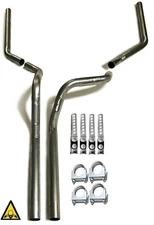 Dual pipes conversion exhaust  fits 1994 - 2000 Dodge Ram pick up truck