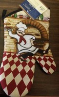 Fat Chef Printed Kitchen 13 Large Oven Mitt, Chef W/tray Fat Chef Printed Kitchen 13 Large Oven Mitt, Chef W/tray