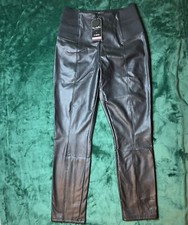 CI SONO Los Angeles Women s Pants Size X-LARGE Faux Leather Collection Black