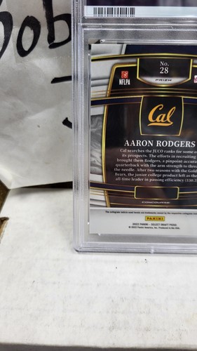 2022 AARON RODGERS DRAGON SCALE PRIZM DP SELECT CAL PACKERS JETS PSA 9 MINT #28 - Picture 7 of 7