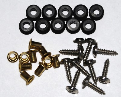 10 Sets of Servo mounting hardware for Futaba, HiTec, JR and Others