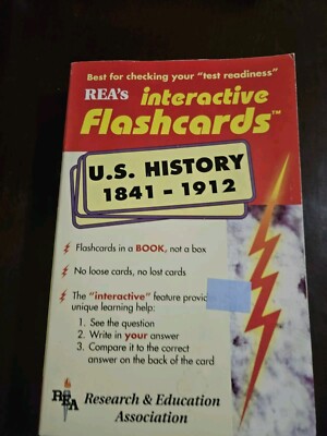 UNITED STATES HISTORY 1500-1841 INTERACTIVE FLASHCARDS By The Editors Of Rea & U