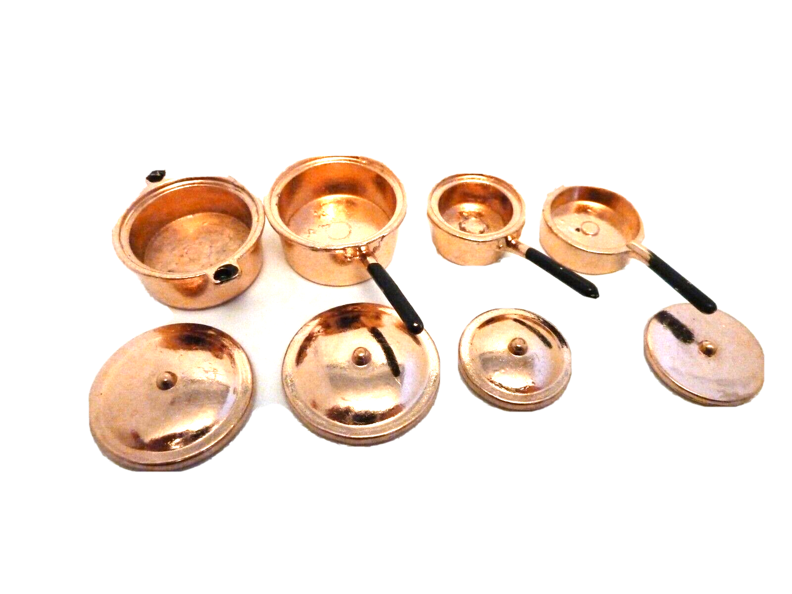 Dolls House Saucepans & Pot Copper Kitchen Accessory Miniature 112th