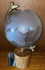 New Drexel Heritage 15" Glass and Wood World Globe NWT