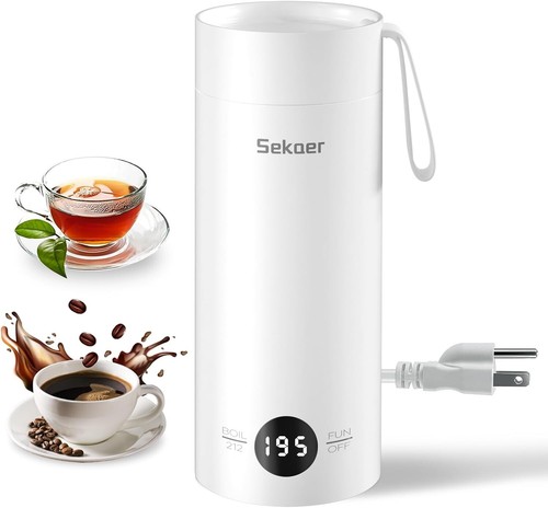 Mini Electric Kettle with Double Wall & 4 Temperature Presets - Travel Must-Have - Picture 3 of 8