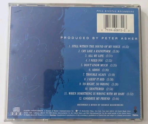 Linda Ronstadt - Cry Like A Rainstorm CD, 1989, Pre-Owned - Picture 2 of 3