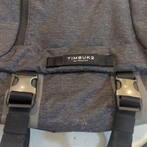 TIMBUK2 The Authority Pack Transit Laptop Backpack Black Logo EUC - Picture 3 of 12