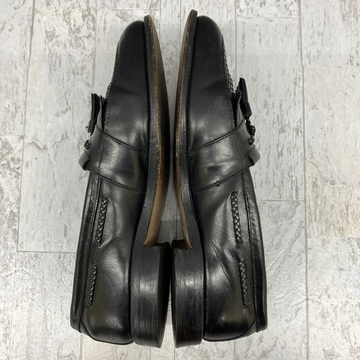 Allen Edmonds Cody Loafers Mens 10D Black Leather Kiltie 