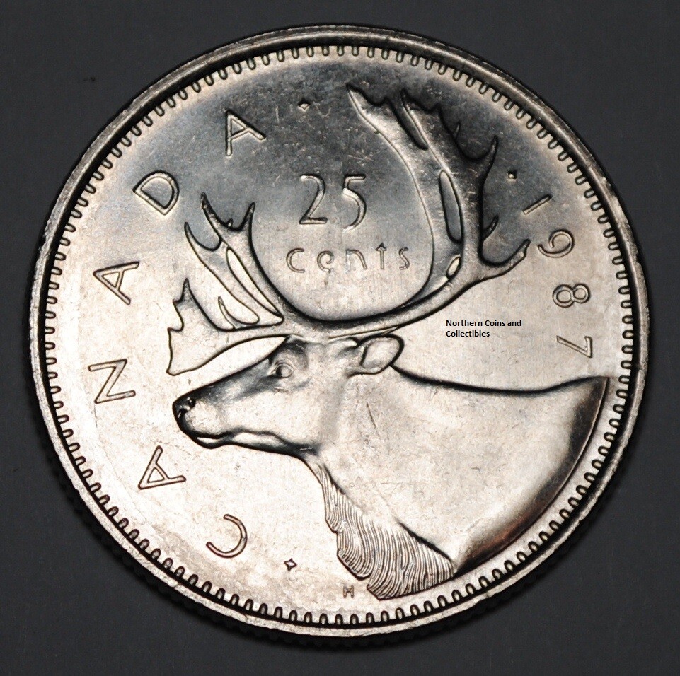 Canada 1987 25 cents Nice UNC - Canadian Quarter From Mint Roll | eBay